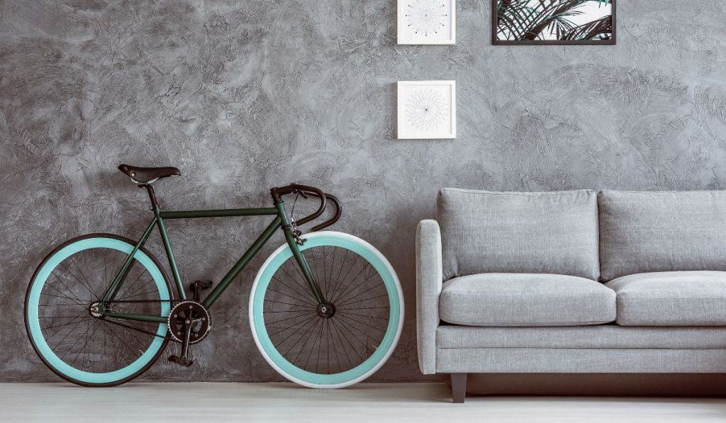 bike stored inside the house