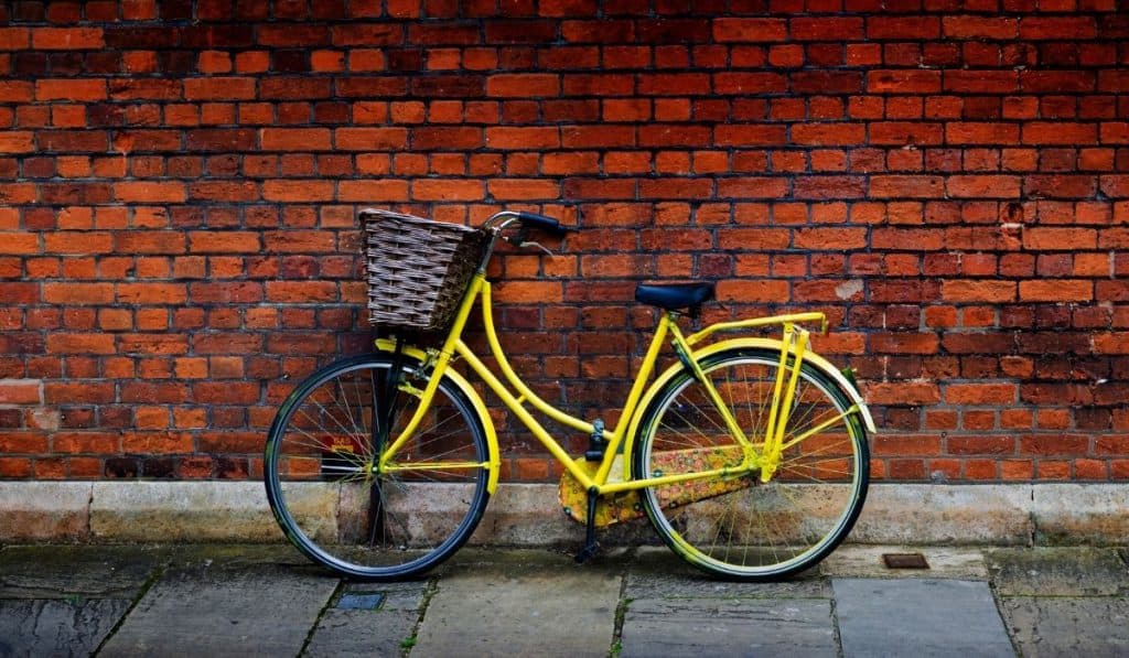 yellow and black bike on the streets